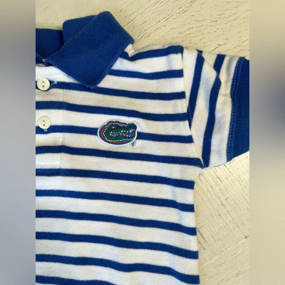 Florida Gators Striped Baby Boy Polo Onesie